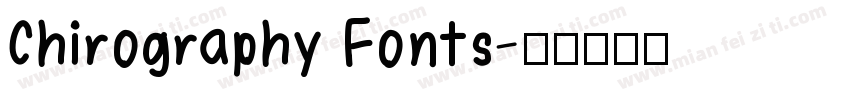 Chirography Fonts字体转换